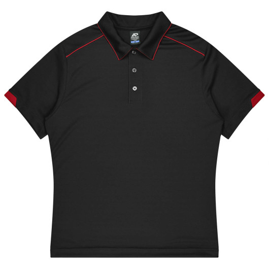 Hamilton Mens Polos Black Red
